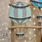 Heißluftballon Kinderzimmer Wanddeko für Buben
