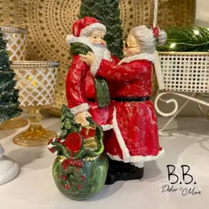 Weihnachtsmann und seine Frau Dekorationsfigur